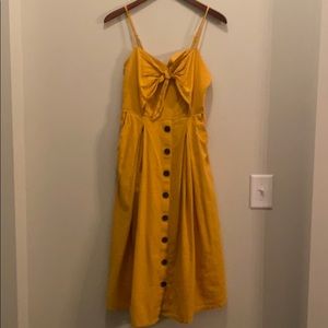 A.N.A Mustard Summer Dress Size Small